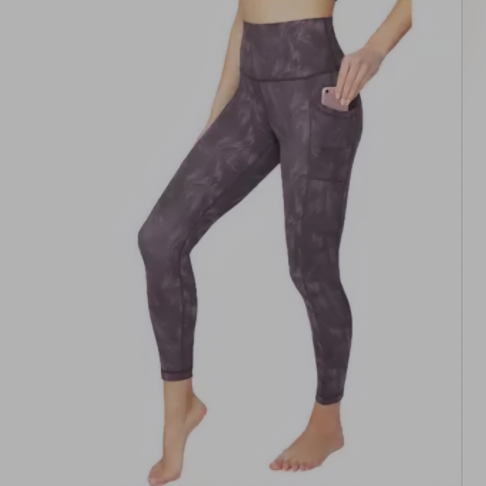 90 Degree Feather Palm Tree Ankle Legging Mauve Size XS
